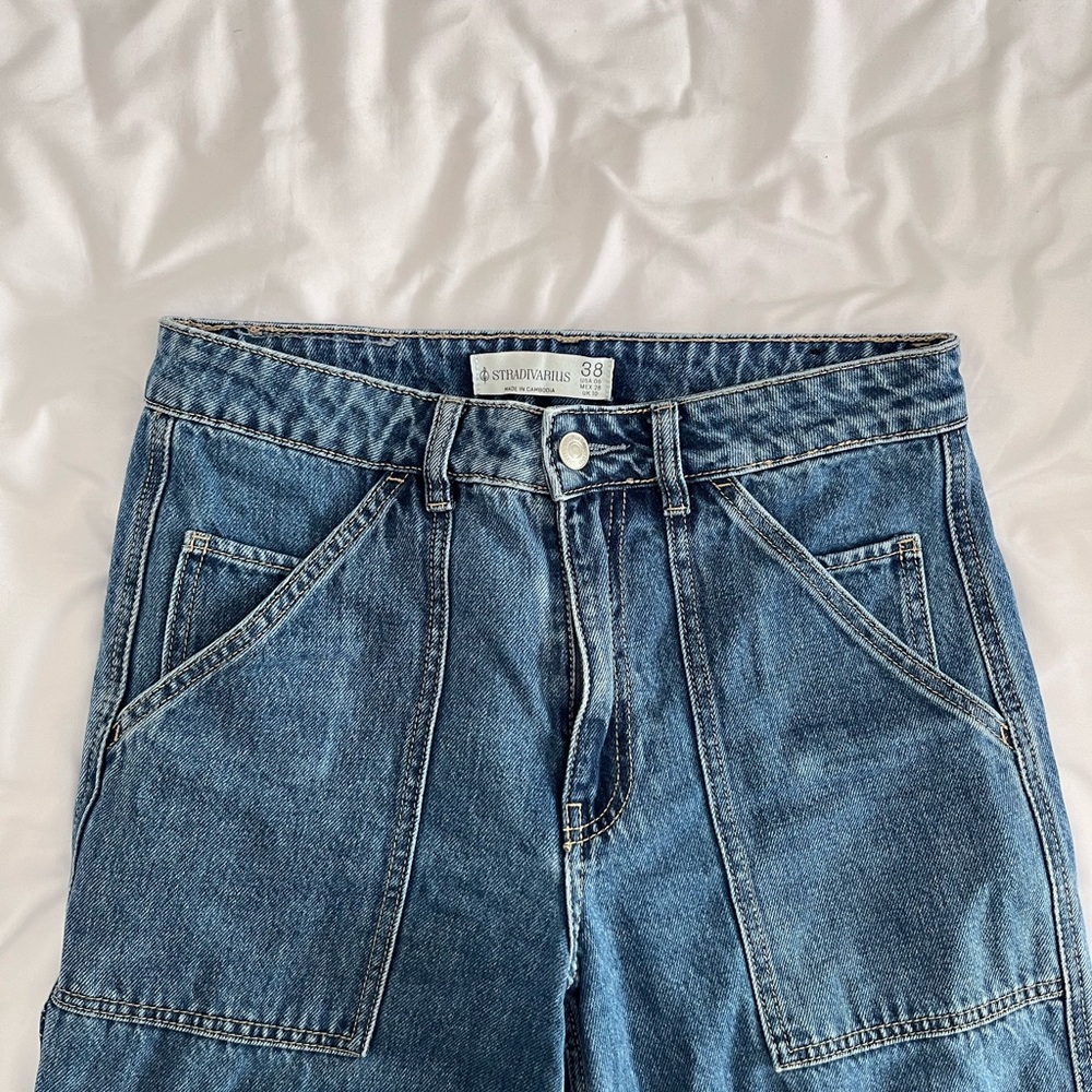Stradivarius wide leg carpenter jeans